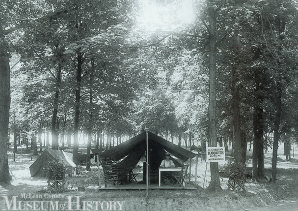 Forest Park tourist camp, C. 1926. Thousands of people usd this camp every summer from the mid-1920s up to the 1940s.